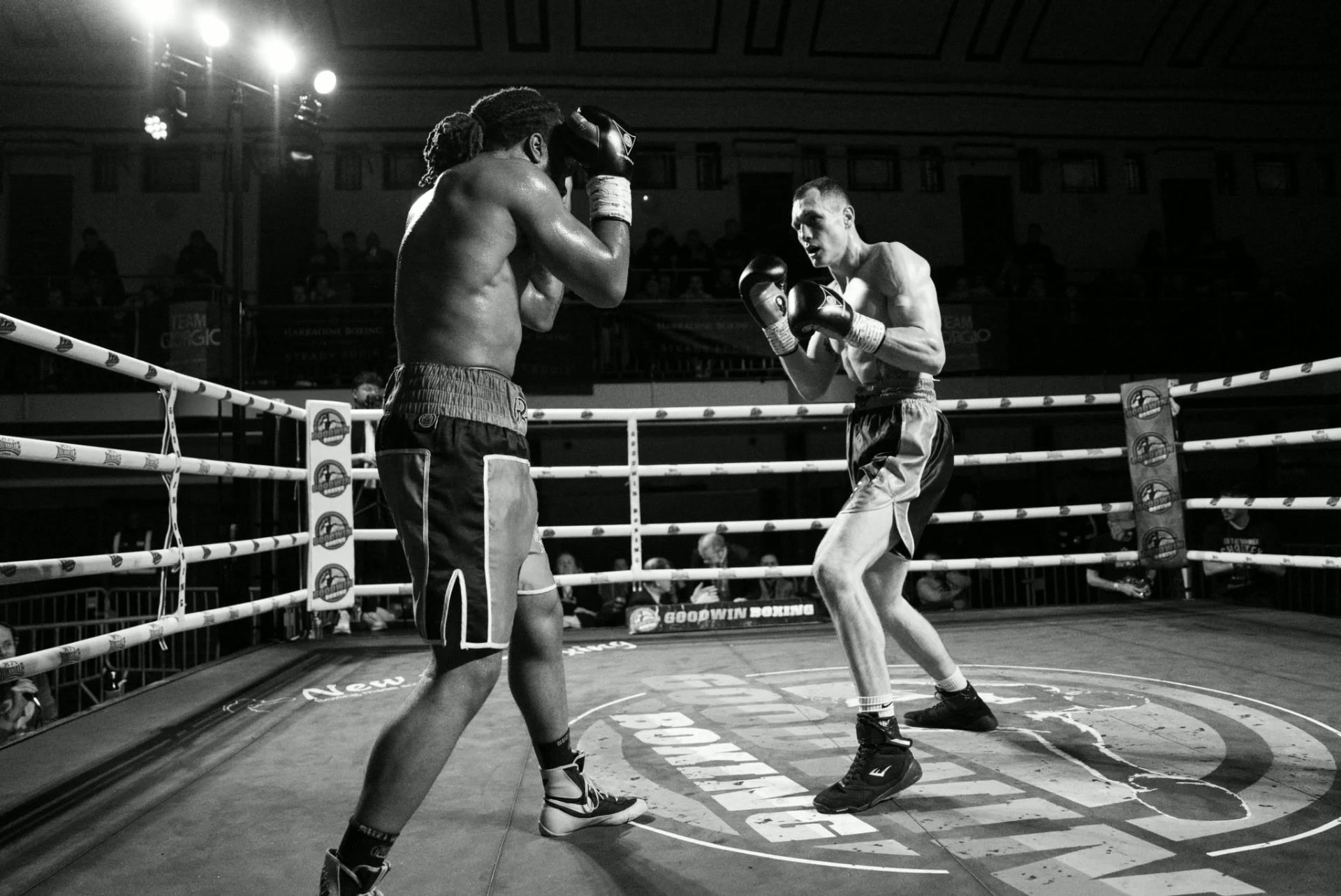 Ed under the lights — Goodwin Boxing