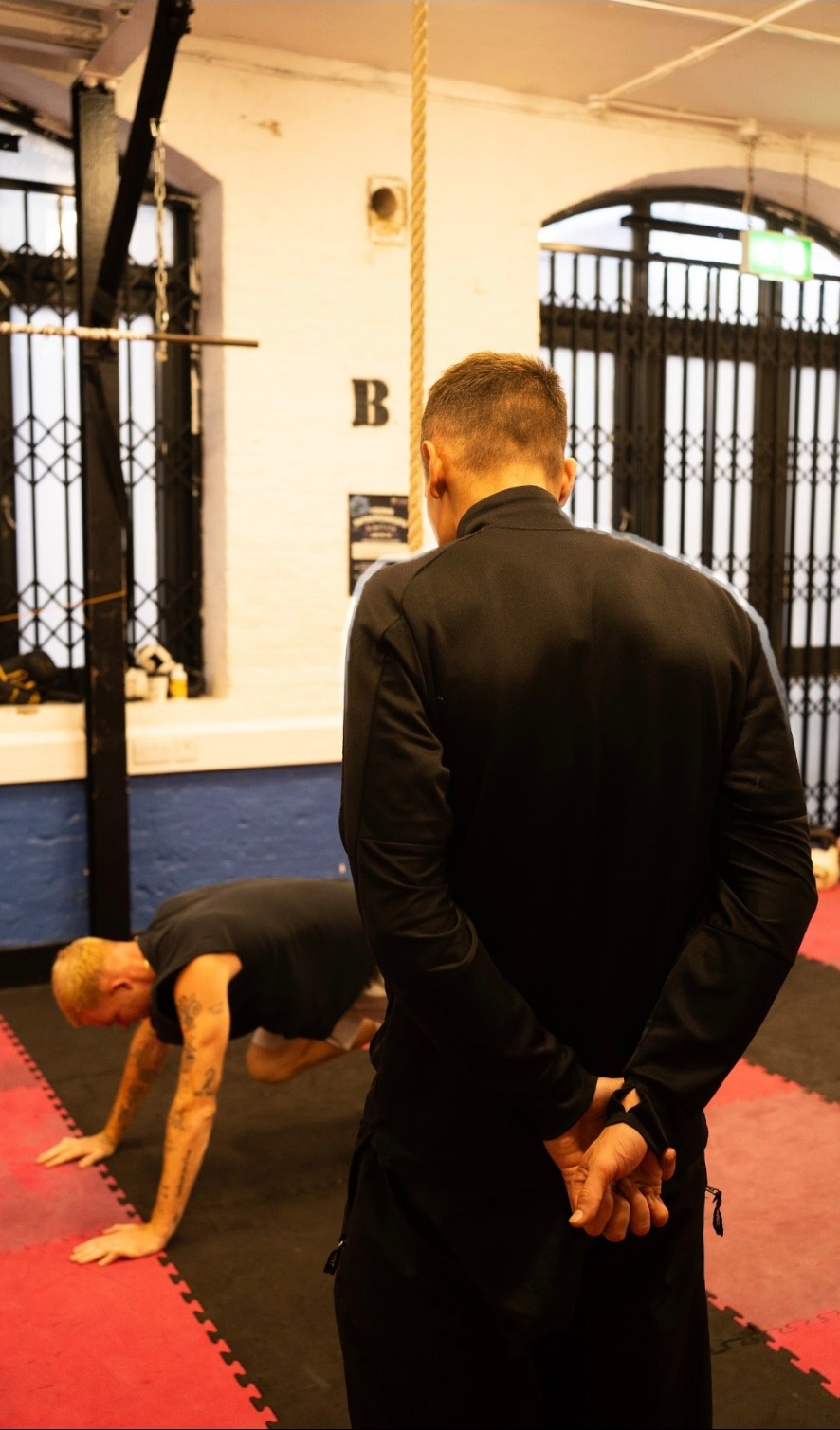 Ed training Milo — conditioning work